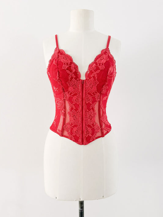 LA PERLA SOFT RED BUSTIER (S - M)