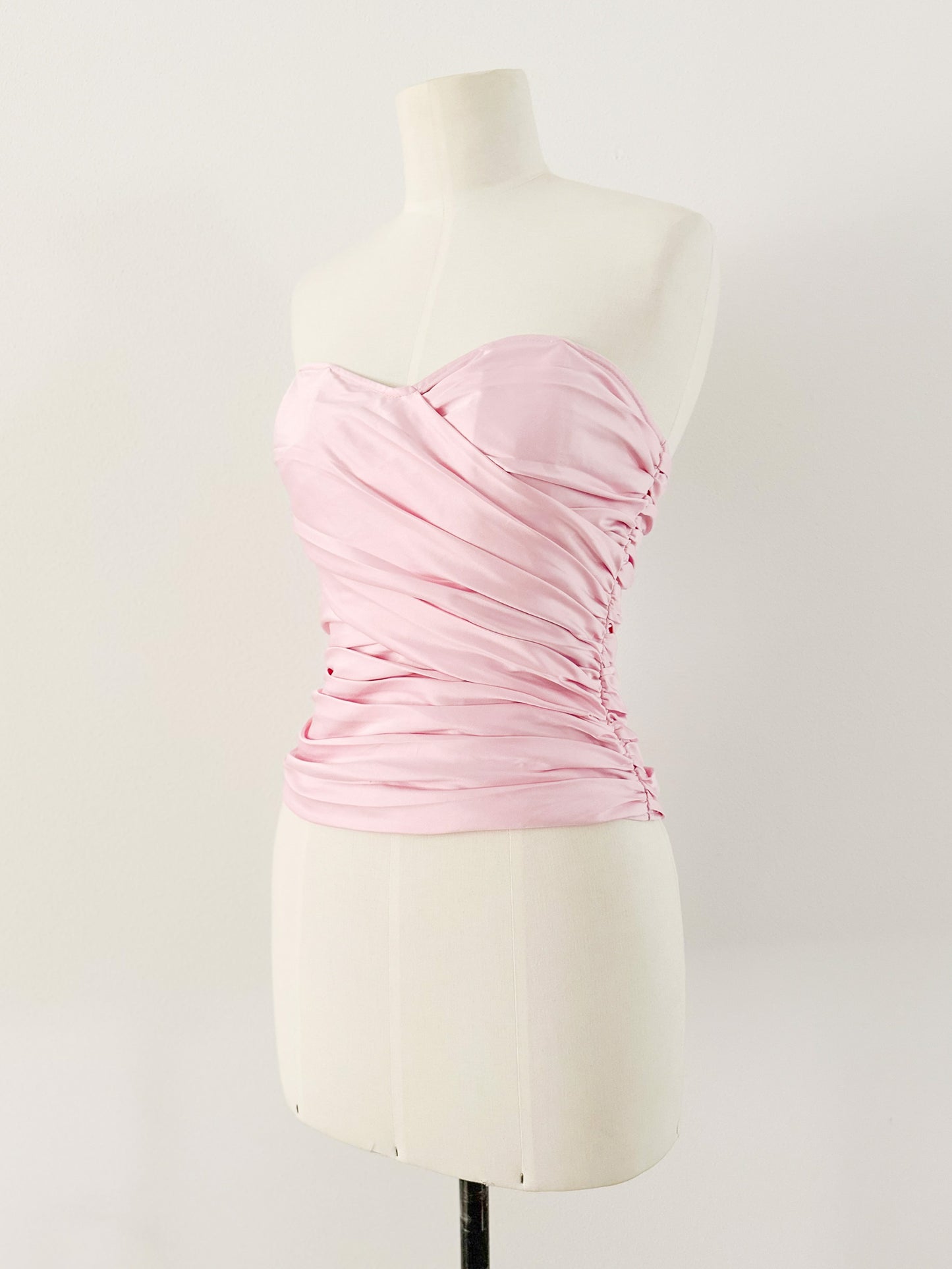 PINK PRINCESS DRAPED CORSET (S - M)