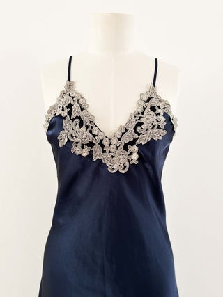 MARINE BLUE LONG DRESS (S, EU 36)