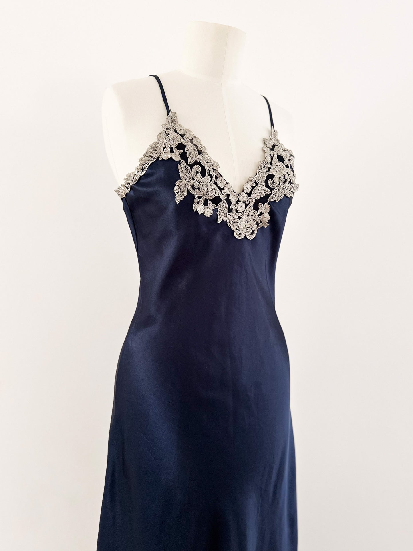 MARINE BLUE LONG DRESS (S - M)