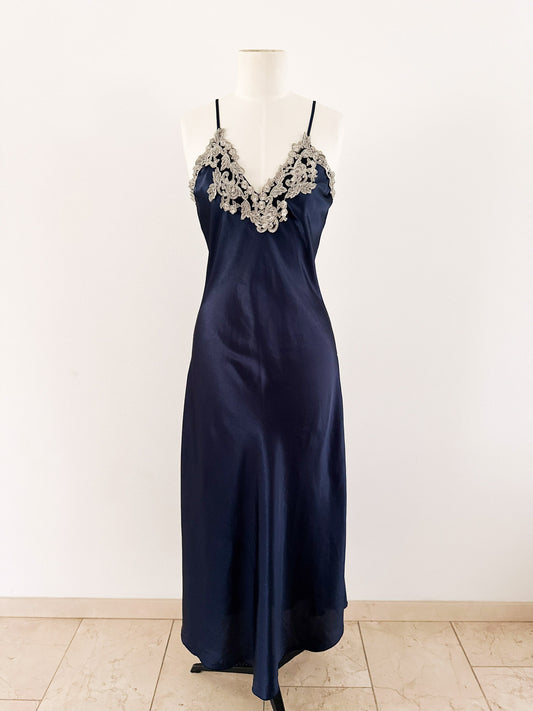MARINE BLUE LONG DRESS (S - M)
