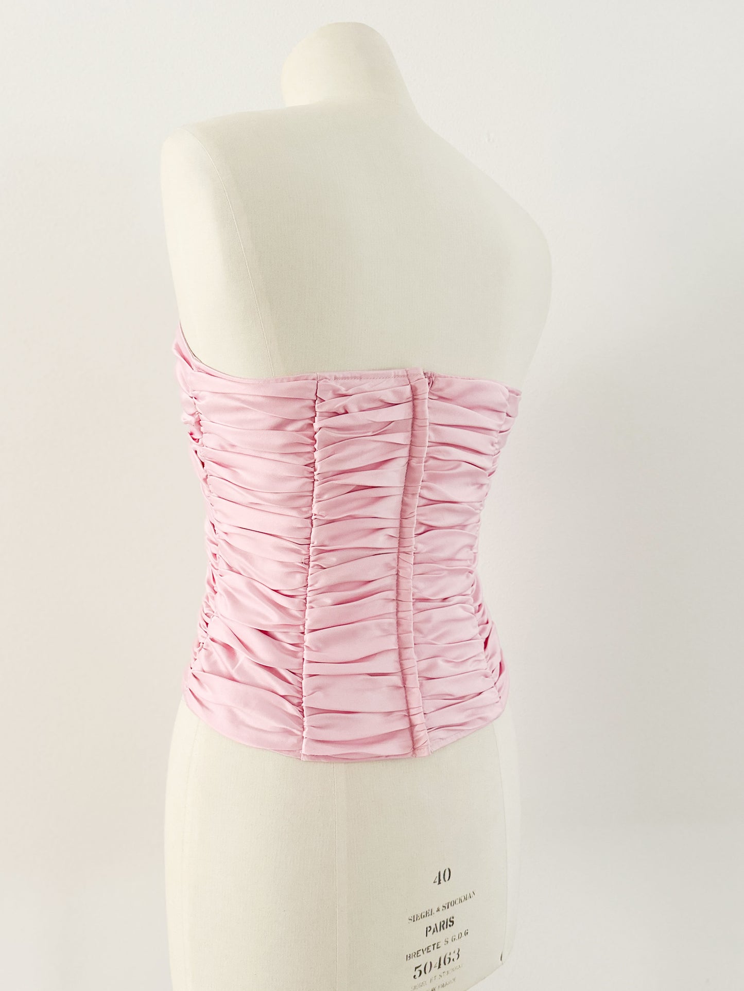 PINK PRINCESS DRAPED CORSET (S - M)
