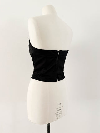 BLACK BOW CORSET (75B/70C)