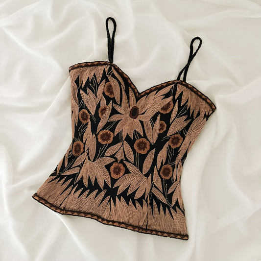 FALLING LEAFS SHIMMER CORSET (XS - S)