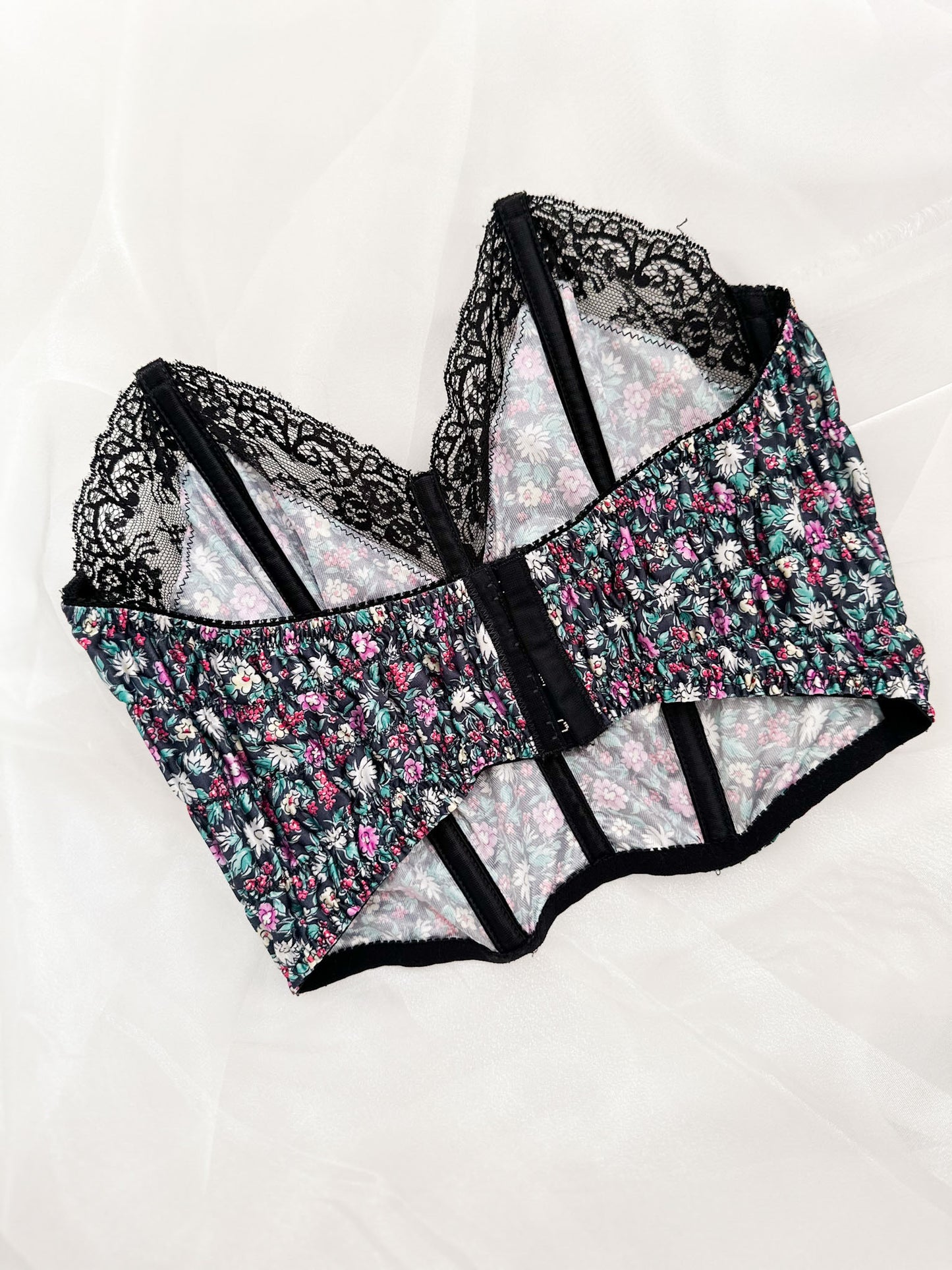 FLORAL LACE BUSTIER (XS - S)