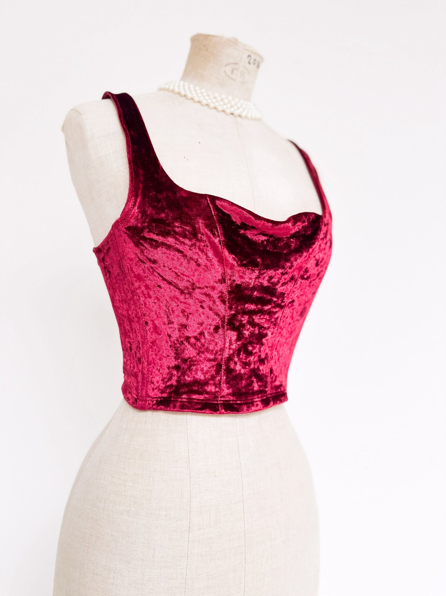 ROYAL VELVET BUSTIER (XS - S)