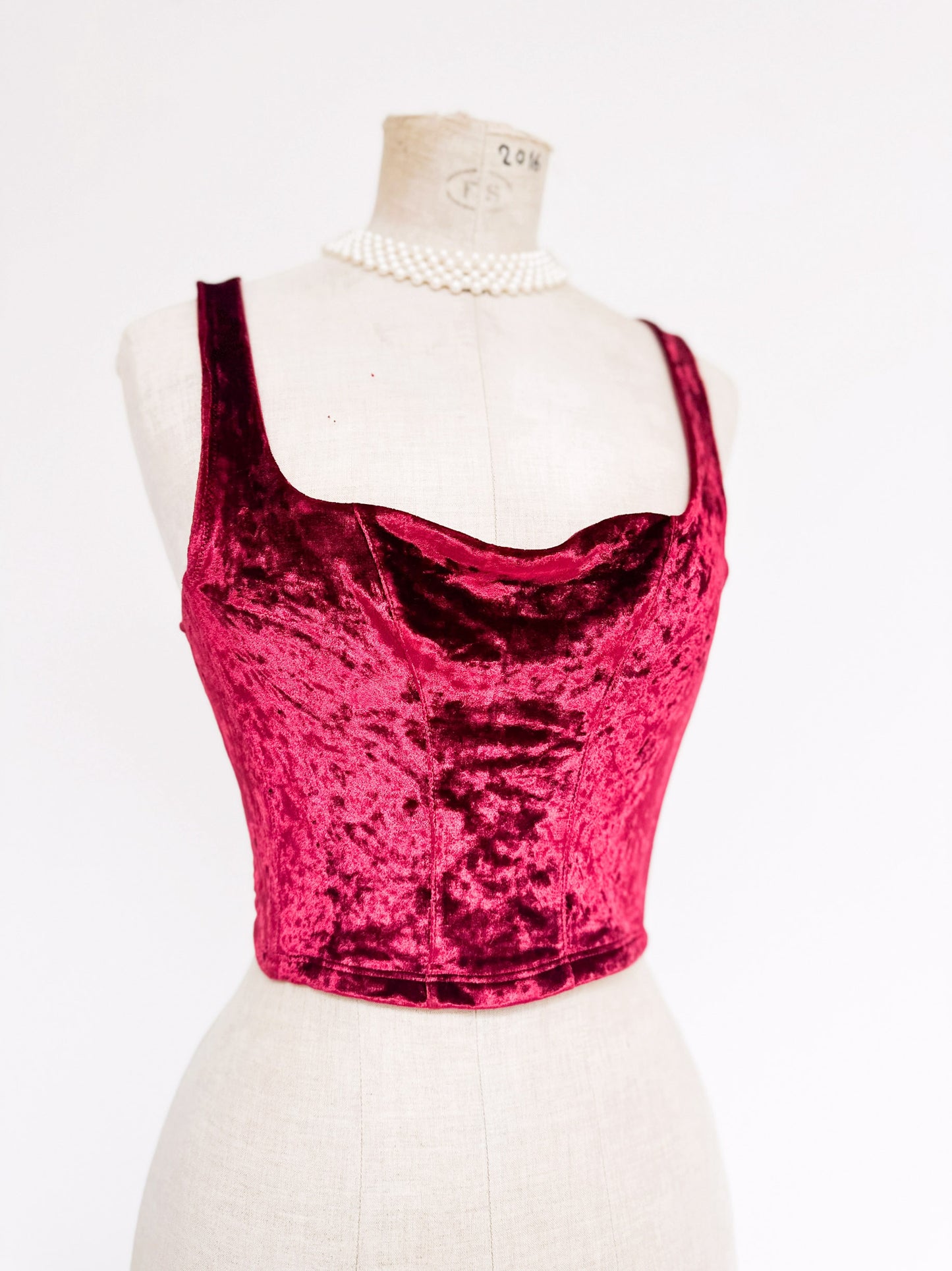 ROYAL VELVET BUSTIER (XS - S)